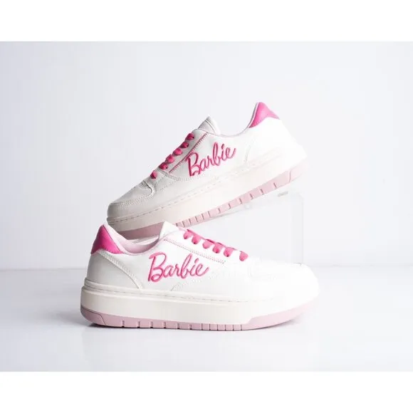 Zara Kids Girls Barbie Sneakers White Pink Barbiecore US 4 EU 36 3464/330 NWT