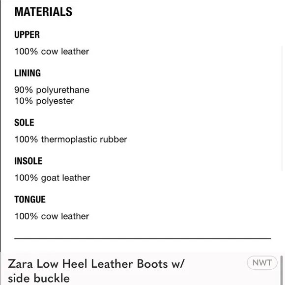 Zara laced leather ankle boots with buckle