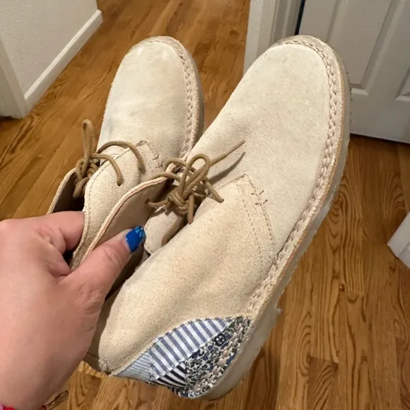 Zara leather patch ankle boots