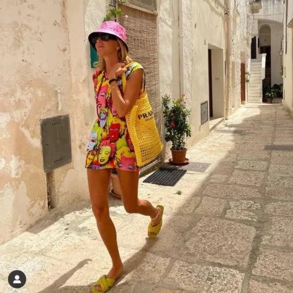 ZARA Quilted Slides Sandals in Neon Lemon