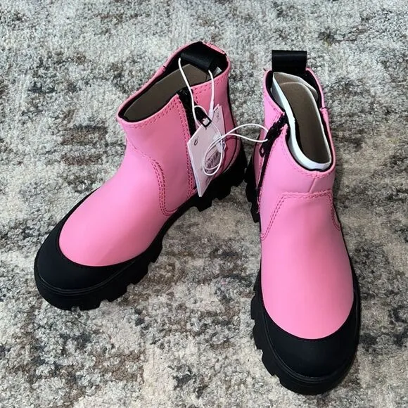 ZARA Kids | Pink | RUBBERIZED ANKLE BOOTS