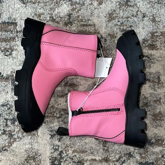 ZARA Kids | Pink | RUBBERIZED ANKLE BOOTS